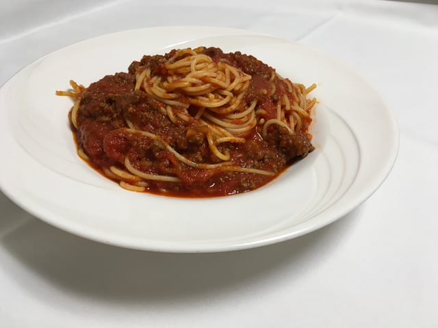 Spaghetti with Meat Sauce.