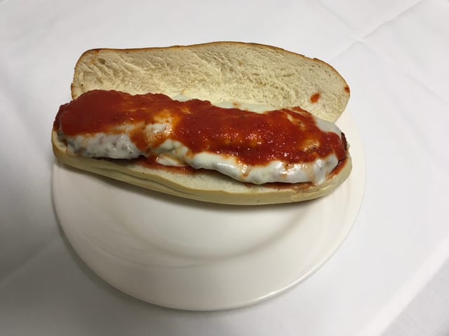 Veal Parmigiana Hero.