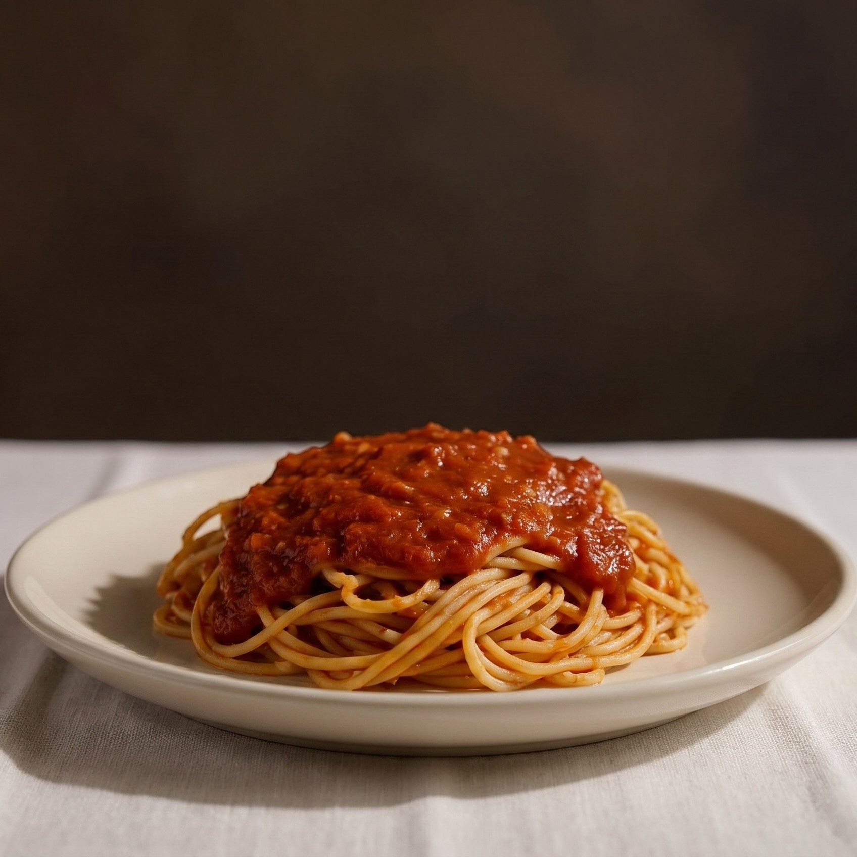 Spaghetti with Tomato Sauce.